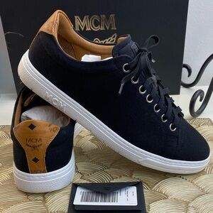 MCM Terrain Essential Black and Brown Men's Sneakers Size 8/41